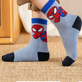 Tất  bé trai siêu nhân cao cổ cho trẻ em size 1 -9 tuổi hàng suất dư thời trag trẻ em