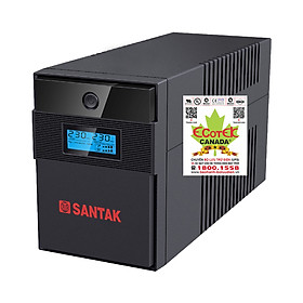 Mua Bộ Lưu Điện UPS SANTAK BLAZER2200 PRO 2200VA 1200W - Hàng Chính Hãng - Chuyên dụng cho thiết bị mạng  thiết bị an ninh  giám sát và thiết bị Y tế xét nghiệm  BẢO HÀNH 3 NĂM TẠI CHỖ
