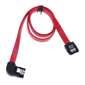 Universal SATA III Cable 90 Degree 6Gbps Data Cable With Locking Latch 18 Inches
