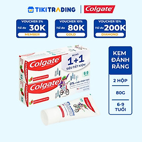 Bộ đôi kem Đánh Răng Colgate Trẻ em thiên nhiên 6-9 tuổi 80G