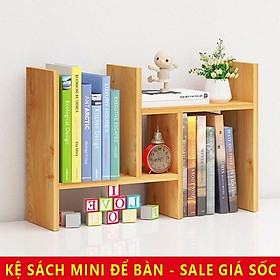 KỆ SÁCH GỖ ĐỂ BÀN LẮP GHÉP ĐA NĂNG DOVATY KS01