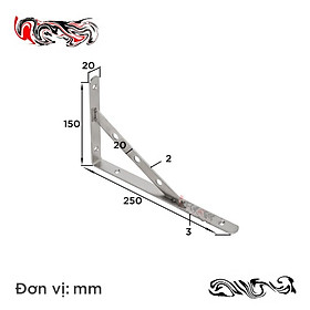 Mua Giá đỡ inox - bộ 2 cái bản lề hàng inox cao cấp