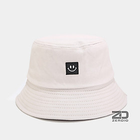 Mũ vành tròn, nón bucket nam nữ smile rộng vành đẹp, vải cotton cao cấp