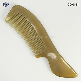 Lược sừng xuất Nhật (Size: M - 16cm) COH141 - Lược chuôi vát nhỏ có thể bỏ túi - Chăm sóc tóc