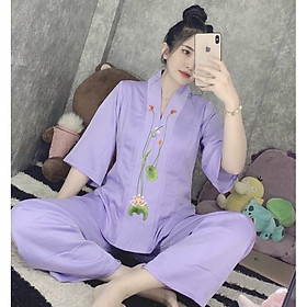 Đồ Lam Đi Chùa # Bà Lai Lụa Pháp Cao Cấp