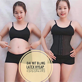 Gen nịt bụng Latex dáng chuẩn - Đai nịt bụng eo thon 9 khuy Hy Lạp - Da 26cm,M