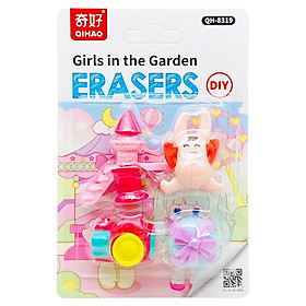 Vỉ Gôm Tẩy Girl In The Garden DIY - Qihao QH-8319 - Mẫu 1