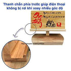 Mua Giá đỡ điện thoại  kệ điện thoại bằng gỗ viết chữ thư pháp