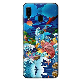 Ốp in cho Samsung Galaxy A20 mẫu Mưa Cá Chép - Hàng chính hãng