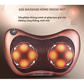 Gối massage hồng ngoại 8 quả cầu FP-8028 (Hàng mới)