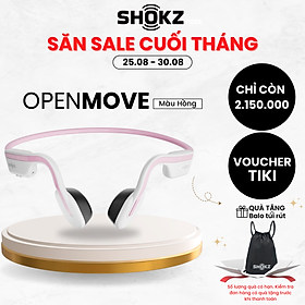 Tai Nghe Bluetooth Thể Thao Truyền Âm Thanh Qua Xương SHOKZ OPEN MOVE S661  - Hàng chính hãng - Pin sử dụng trong 6 tiếng - Kháng nước IP55