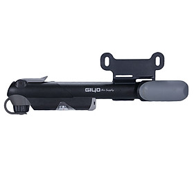 Ống Bơm Xe Đạp Mini Tích Hợp Đồng Hồ Đo Áp Suất, Giá Đỡ Và Van Schrader & Presta