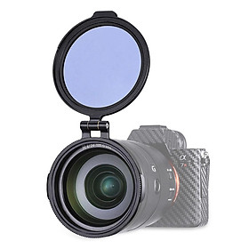 Ống kính máy ảnh R-82 82mm Bộ lọc ND Vòng điều hợp kim loại Tương thích với máy ảnh DSLR -Màu đen-Size