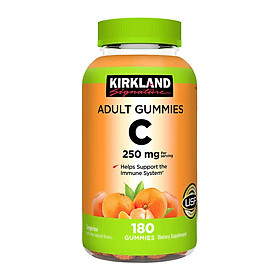 Kẹo Dẻo Vitamin C 250mg Kirkland Adult Gummies 180 Viên Của Mỹ - Tăng Cường Sức Đề Kháng và Hệ Miễn Dịch, Cho Làn Da Trắng Sáng Mịn Màng, Mờ Sẹo, Giảm Thâm, Nám, Mụn - Massel Official