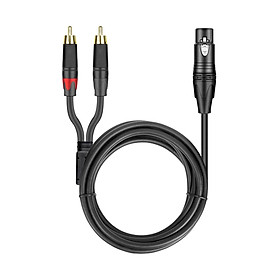 XLR to Dual Cable Phone Plug Male Lead for . Recorders