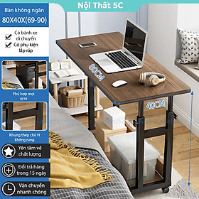 Mua Bàn làm việc thông minh điều chỉnh chiều cao kèm ngăn bàn chứa đồ có bánh xe di chuyển tiện lợi - SM(new)-Có ngăn
