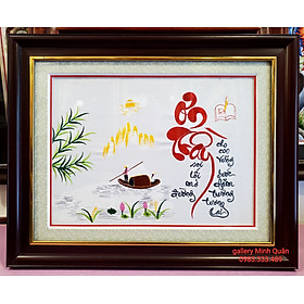 Mua TRANH THÊU THƯ PHÁP CHỮ -TRI ÂN - ƠN CÔ -ƠN THẦY