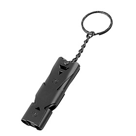 Double Pipe High Decibel Outdoor Camping Survival Emergency Whistle