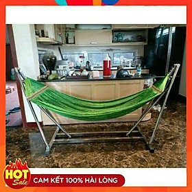 Mua VÕNG XẾP KHUNG VUÔNG INOX kèm lưới cỡ đại