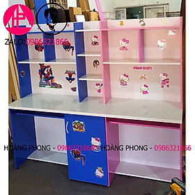 Mua Bàn học sinh đôi dành cho 2 bé - bàn học nhựa đài loan Hàng cao cấp    Freeship hoả tốc 2h