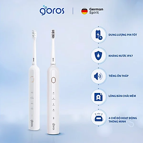 Bàn Chải Đánh Răng Điện GOROS Smooth Electric Toothbrush - Hàng Chính Hãng