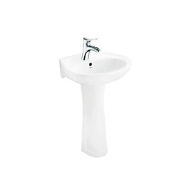 Bộ chậu rửa Lavabo treo tường Viglacera VTL2 và Chân đứng VI1T