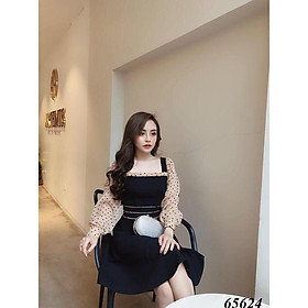 Đầm xòe tiểu phối voan bi siêu sang chảnh / CÓ SIZE XXL