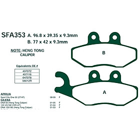 má phanh dầu X8 125 SFA353