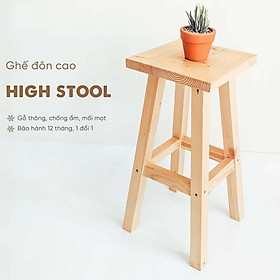 Mua Ghế Đôn /Ghế Trang Trí Decor Gỗ Thông/Bàn Ngồi Ban Công+++Trọng Lượng Nhẹ+Dễ Lắp