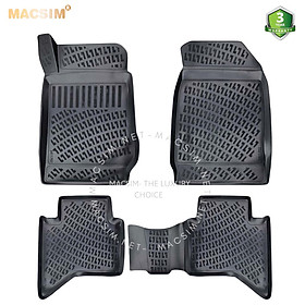 Thảm lót sàn ô tô nhựa TPU Silicon Isuzu D-Max  2012 -2018 Nhãn hiệu Macsim