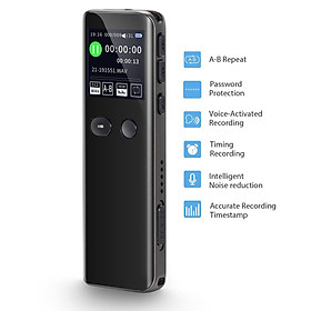 Mua ROGTZ - Máy Ghi Âm Kỹ Thuật Số GA330/V33 Bộ nhớ 8Gb Pin Lithium 280mAh 20h Loại bỏ tạp âm Loa ngoài Hi-Fi Ghi âm rảnh tay Lưu trữ thông minh Bảo vệ mật khẩu Kết nối dễ dàng USB2.0 Định dạng WAV MP3 Phát nhạc WMA FLAC MPO3 APE OGG - Hàng Chính Hãng