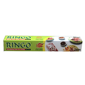 Màng bọc thực phẩm Ringo PVC, dùng được trong tủ lạnh, lò vi sóng, có lưỡi cắt tiện lợi, nhiều kích cỡ - CF20 (30cm x 20m)