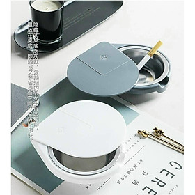 Mua Gạt tàn hình giọt nước có nắp dán đế bàn tiện dụng