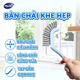 Bàn Chải Khe Hẹp MyJae Đầu Chổi Siêu Mảnh Lông Chải Cứng Vừa Tay Cầm Gọn Nhẹ