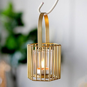 Mua Giá Đỡ Nến trang trí nhà cửa phòng khách phòng ngủ decor chụp ảnh hình lồng đèn  quả bí ngô - Tặng kèm cốc đựng nến