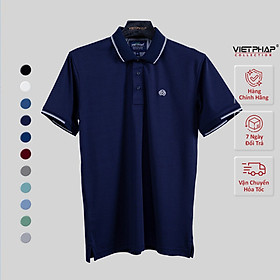 Áo Polo Nam VIỆT PHÁP Form Luxury - Thun Cây Dù Lạnh Màu lịch lãm, sang trọng 99903