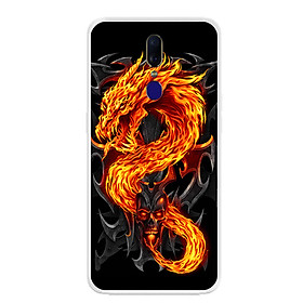 Ốp lưng dẻo cho điện thoại Oppo F11 - 0218 FIREDRAGON - Hàng Chính Hãng