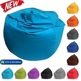 Mua Ghế Lười Hạt Xốp 3ii Home Hình Trái Lê Cao Cấp Màu Xanh Dương Nhạt Size M 80x100cm