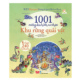 Download sách 1001 Miếng Dán Hình Vui Nhộn - Khu Rừng Quái Vật