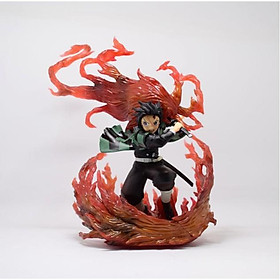 Mô hình Figure Kimetsu no Yaiba - Demon Slayer Tanjiro hiệu ứng rồng 20cm