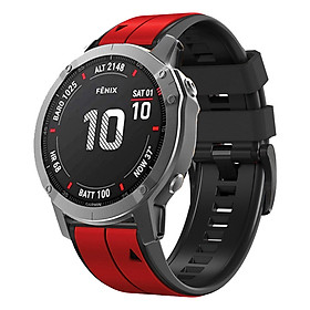 Mua Dây Cao Su Hai Màu cho Garmin Epix Pro 47mm/Fenix 8/7/6/5/935/945 (22mm) & Garmin Epix Pro 51mm/Fenix 8X/7X/6X/5X (26mm) - Hàng Chính Hãng