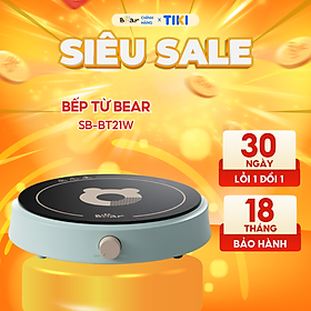 Mua Bếp Điện Từ Bear Đa Năng 8 Mức Nhiệt Thích Hợp Đa Số Các Loại Nồi Mặt Bếp Làm Từ Gốm Thủy Tinh Cao Cấp SB-BT21W - Hàng Chính Hãng