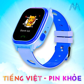Đồng Hồ Thông Minh Trẻ Em ngôn ngữ Tiếng Việt, Pin sử dụng được 2 ngày, dây đeo có Hoa văn hình Trái tim Dễ thương Model Y85 Pro - Hàng nhập khẩu