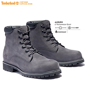 [Original] Timberland Giày Boot Nam Cổ Cao 6 inch Basic Alburn Boot WP Dark Grey Nubuck TB0A1OIZ2M