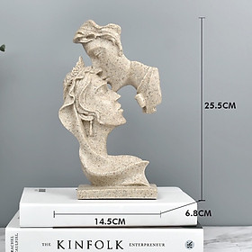 Mua Tượng Đôi tình nhân phong cách Bắc Âu độc đáo - Tượng trang trí  Đồ decor để bàn trang trí phòng khách và quà tặng bạn gái