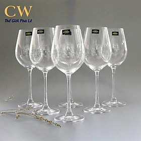 Ly Rượu Vang Đỏ Pha Lê Tiệp Crytalite Bohemia Columba 500ml