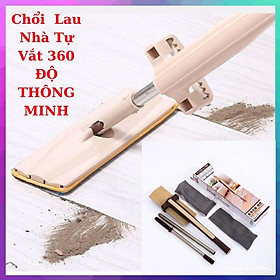 Mua cây lau nhà tự vắt thông minh Xoay 360 Độ tặng Bông Lau