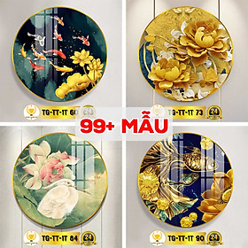 Tranh tròn treo tường tráng gương nhiều mẫu, trang trí phòng khách, phòng ngủ, làm quà tặng 02