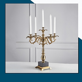 Décor chân nến 5 hoa