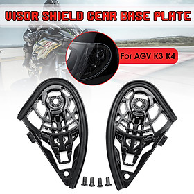 Motorcycle Helmet Visor Shield Gear Base Plate Set For AGV K1 K3SV K5 / K3 K4 (K3 K4)